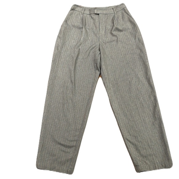 Collusion Plated High Rise Grey With Red Stripes Pants Size 6 - Picture 1 of 12